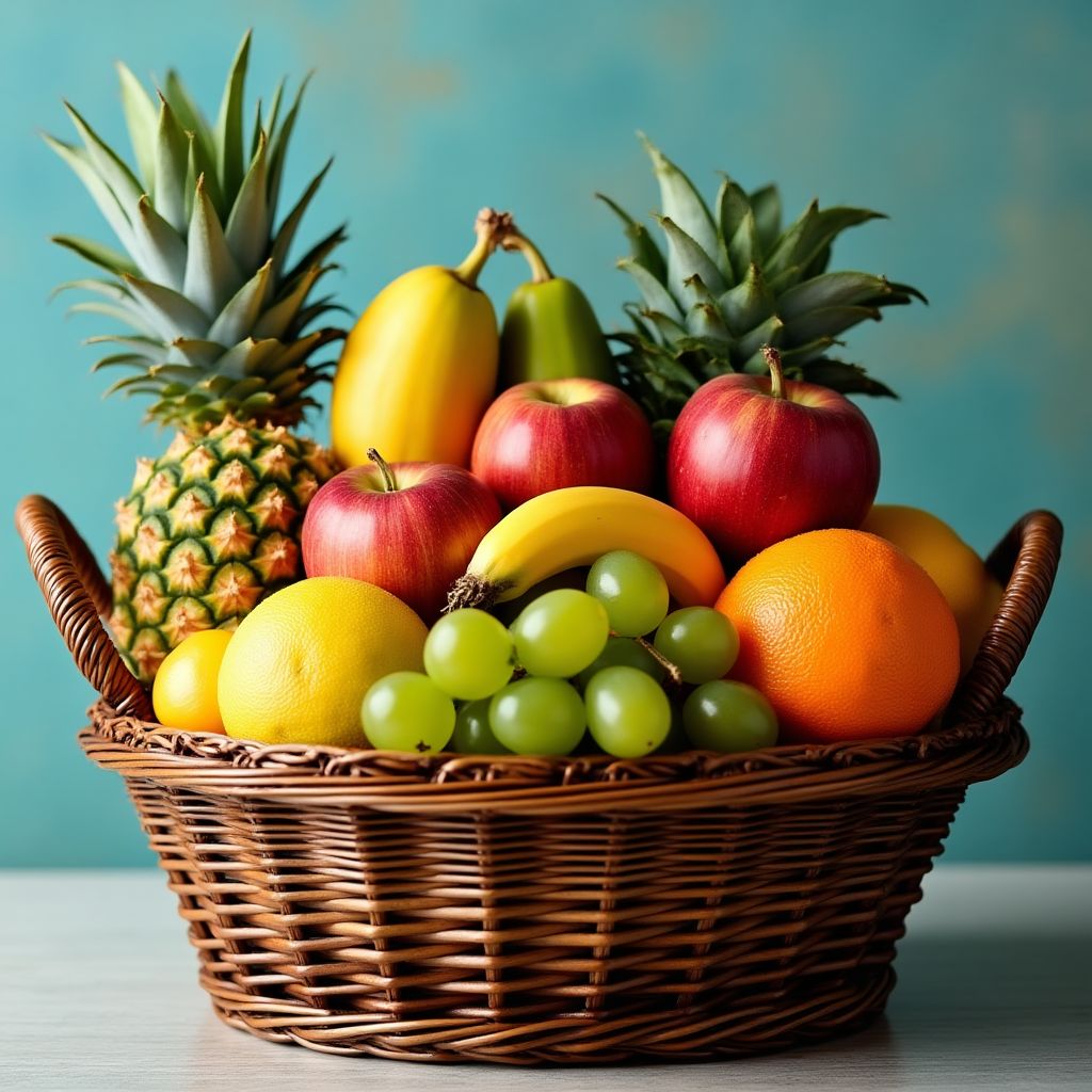 Tropical fruit basket